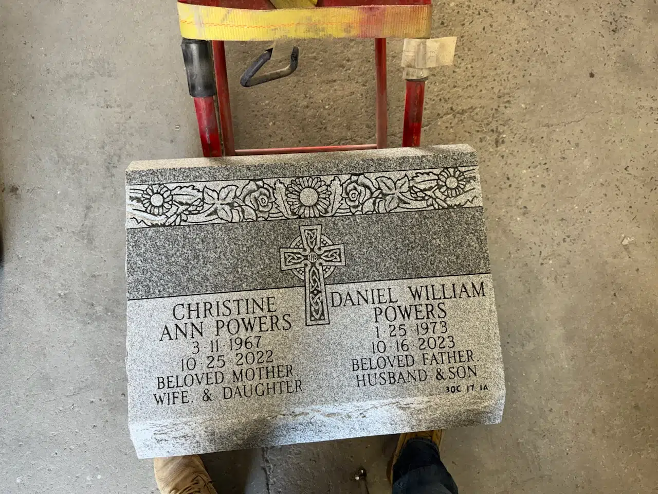 Granite Headstone for Grave hand-carved by Tombstone Guide in NJ — image 2
