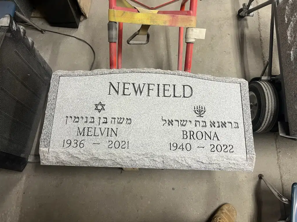 Granite Headstone for Grave hand-carved by Tombstone Guide in NJ — image 3
