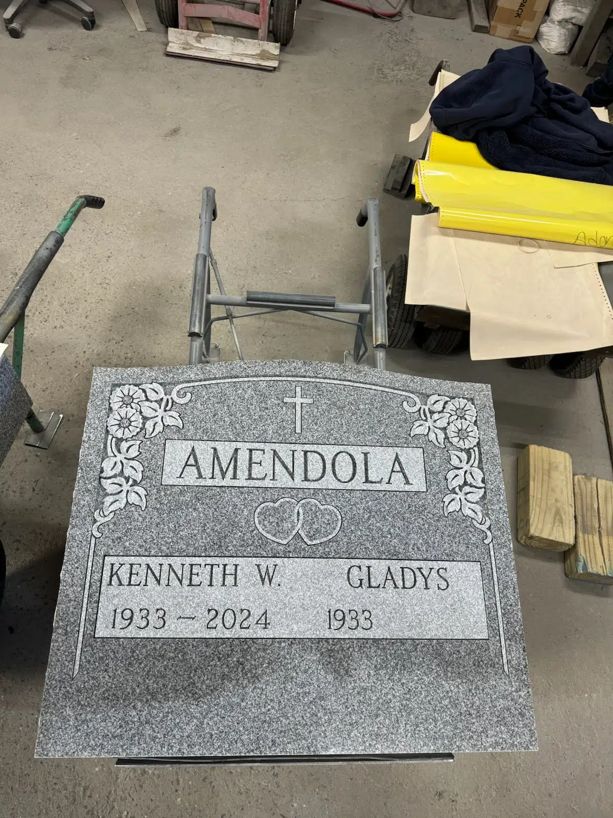 Granite Headstone for Grave hand-carved by Tombstone Guide in NJ — image 2